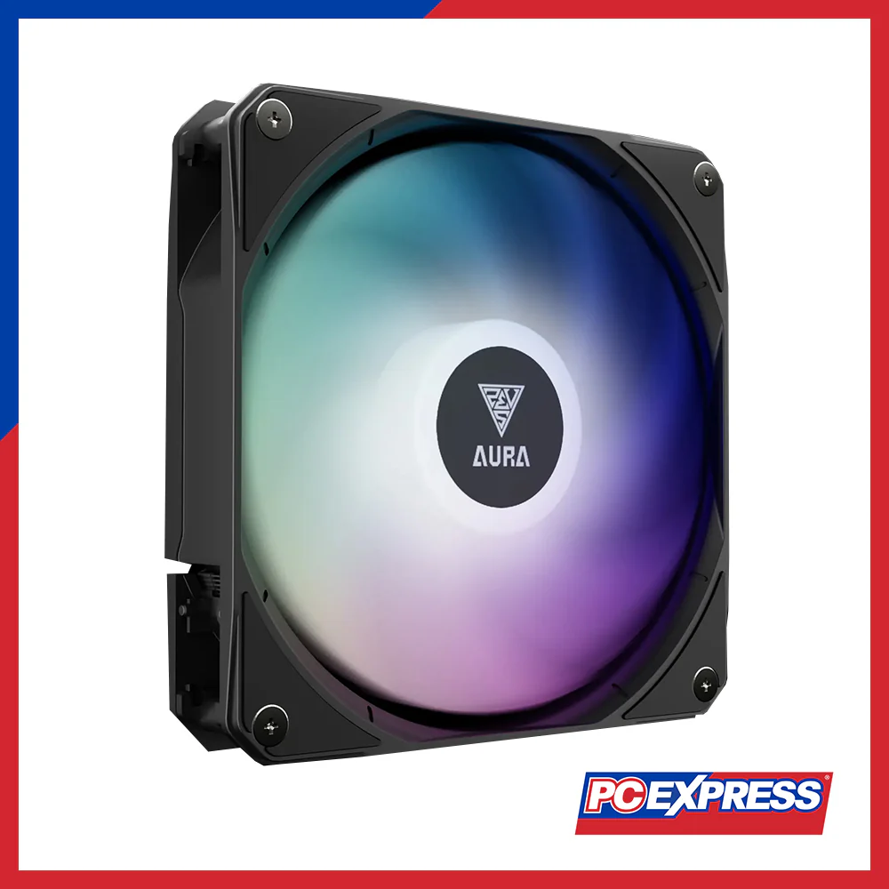 GAMDIAS Aura GL360 LCD ARGB Display Liquid Cooler Fan - Black - Image 2