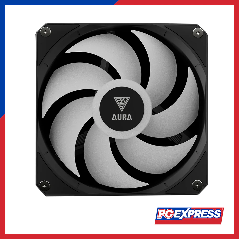 GAMDIAS Aura GL360 LCD ARGB Display Liquid Cooler Fan - Black - Image 4
