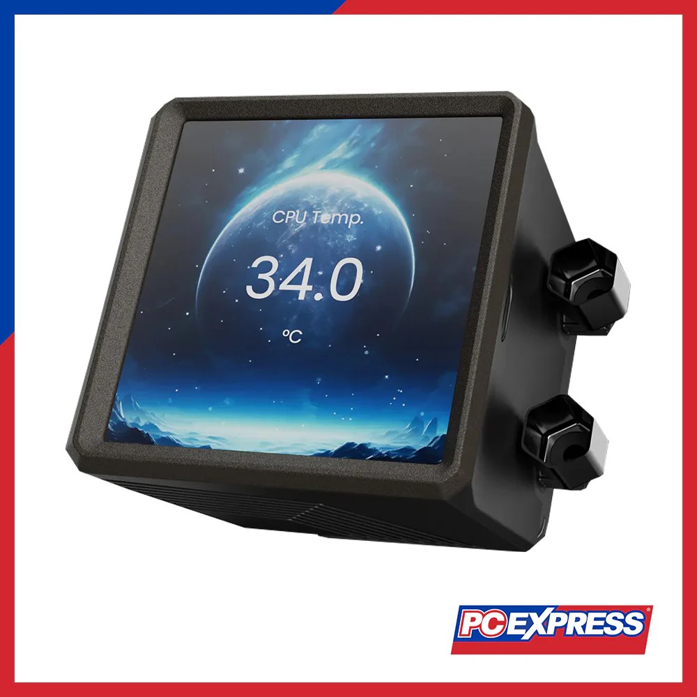 GAMDIAS Aura GL360 LCD ARGB Display Liquid Cooler Fan - Black - Image 7