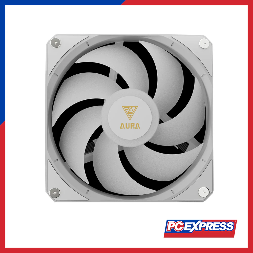 GAMDIAS Aura GL360 LCD ARGB Display Liquid Cooler Fan - White - Image 3