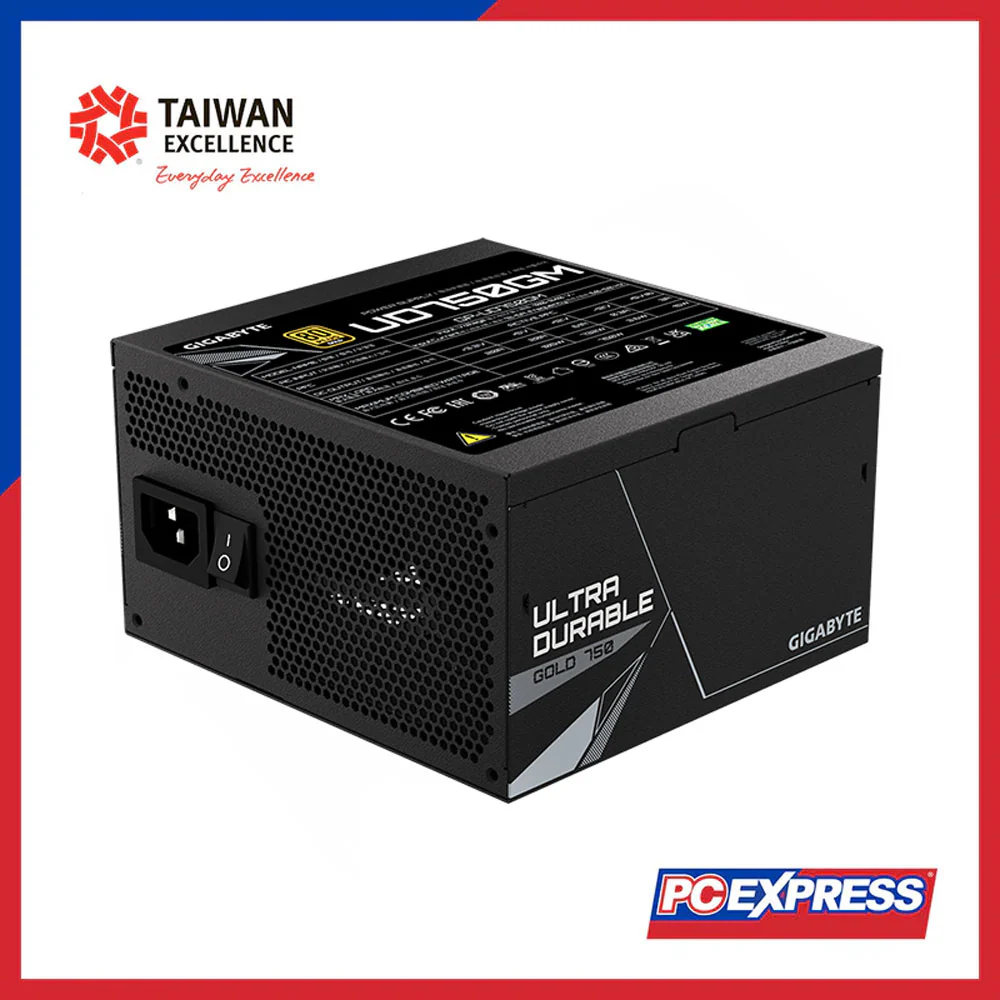 GIGABYTE 750W GP-UD750GM 80+ GOLD Fully Modular Power Supply - Image 5