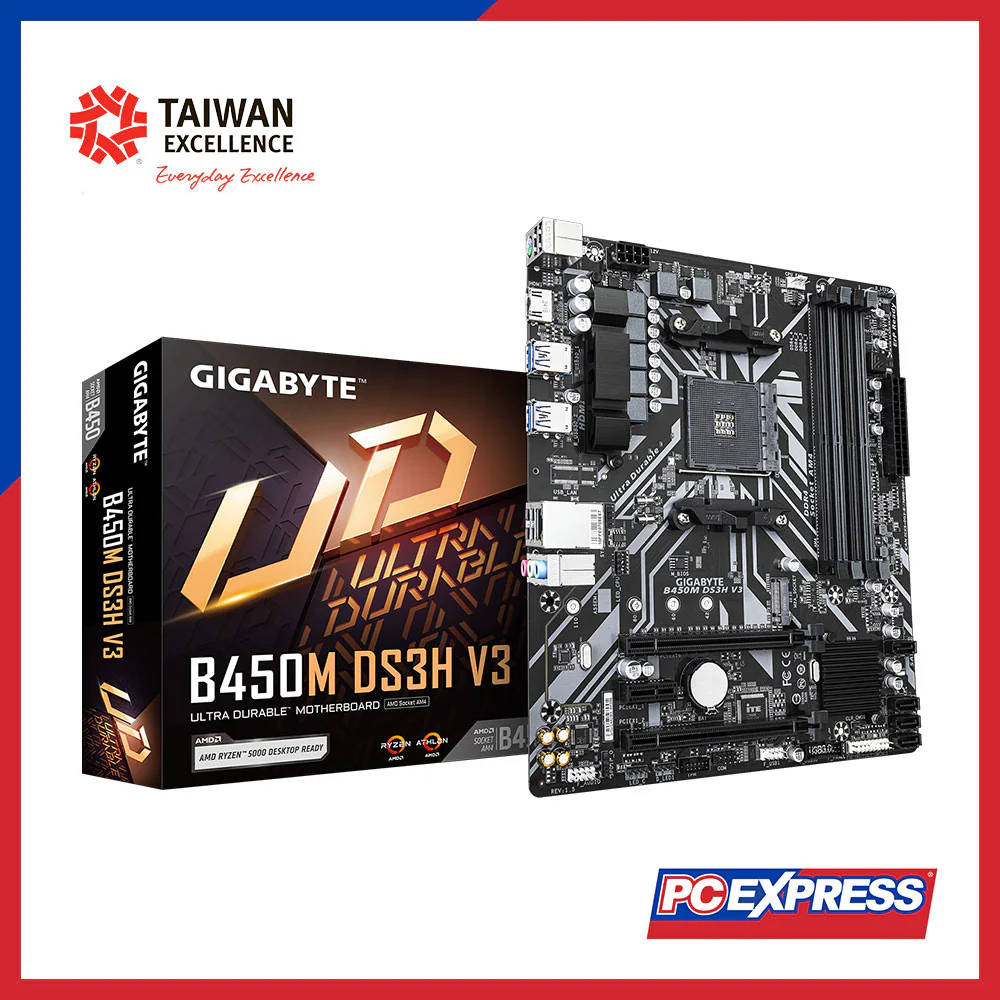GIGABYTE B450M-DS3H V3 Micro-ATX Motherboard - Image 5