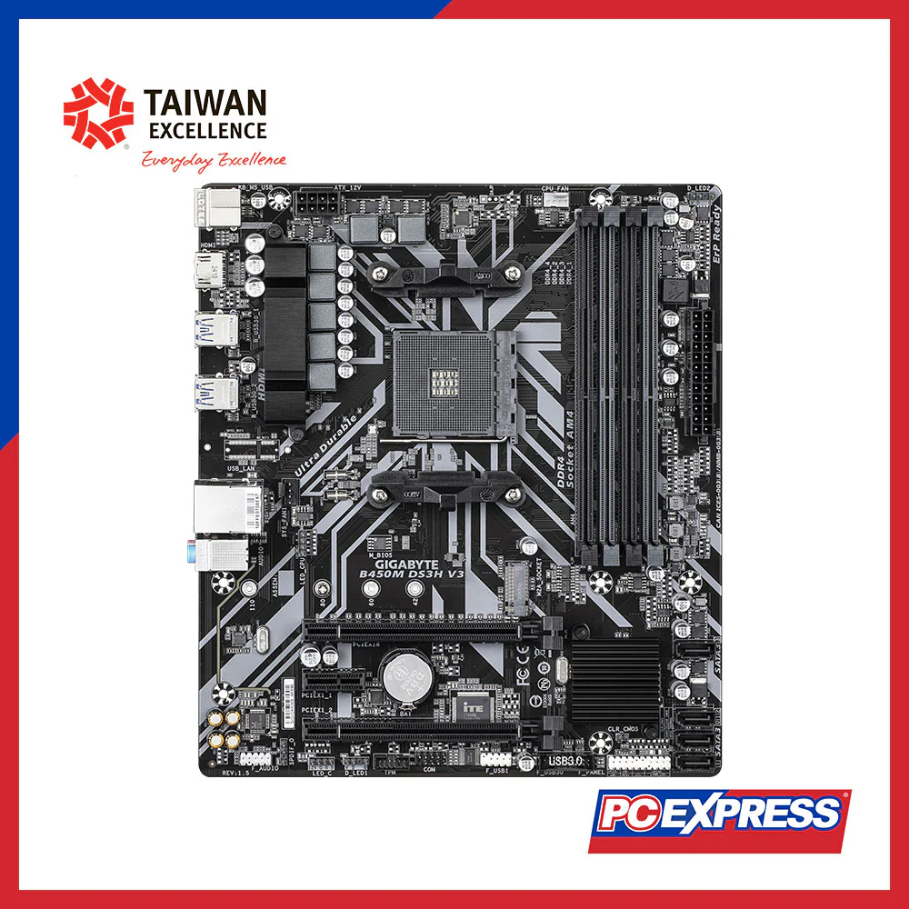 GIGABYTE B450M-DS3H V3 Micro-ATX Motherboard - Image 6
