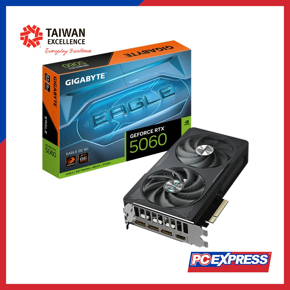 GIGABYTE GeForce RTX™ 5060 EAGLE OC 8GB GDDR7 128-bit Graphics Card