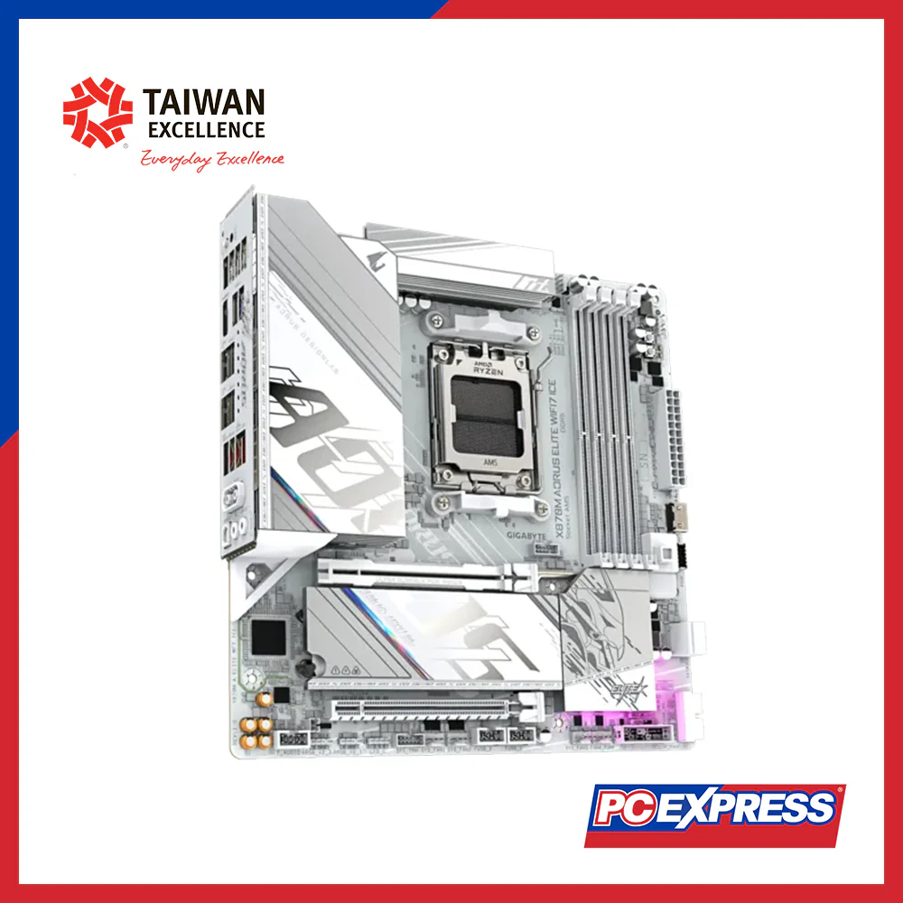 GIGABYTE X870M AORUS Elite WiFi7 Ice micro ATX Motherboard - Image 4