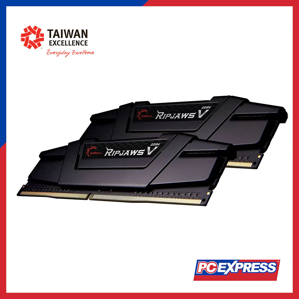 GSKILLS 16GB (2x 8GB) DDR4 3200MHz Ripjaws V (F4-3200C16D-16GVKB) Desktop Memory - Image 2