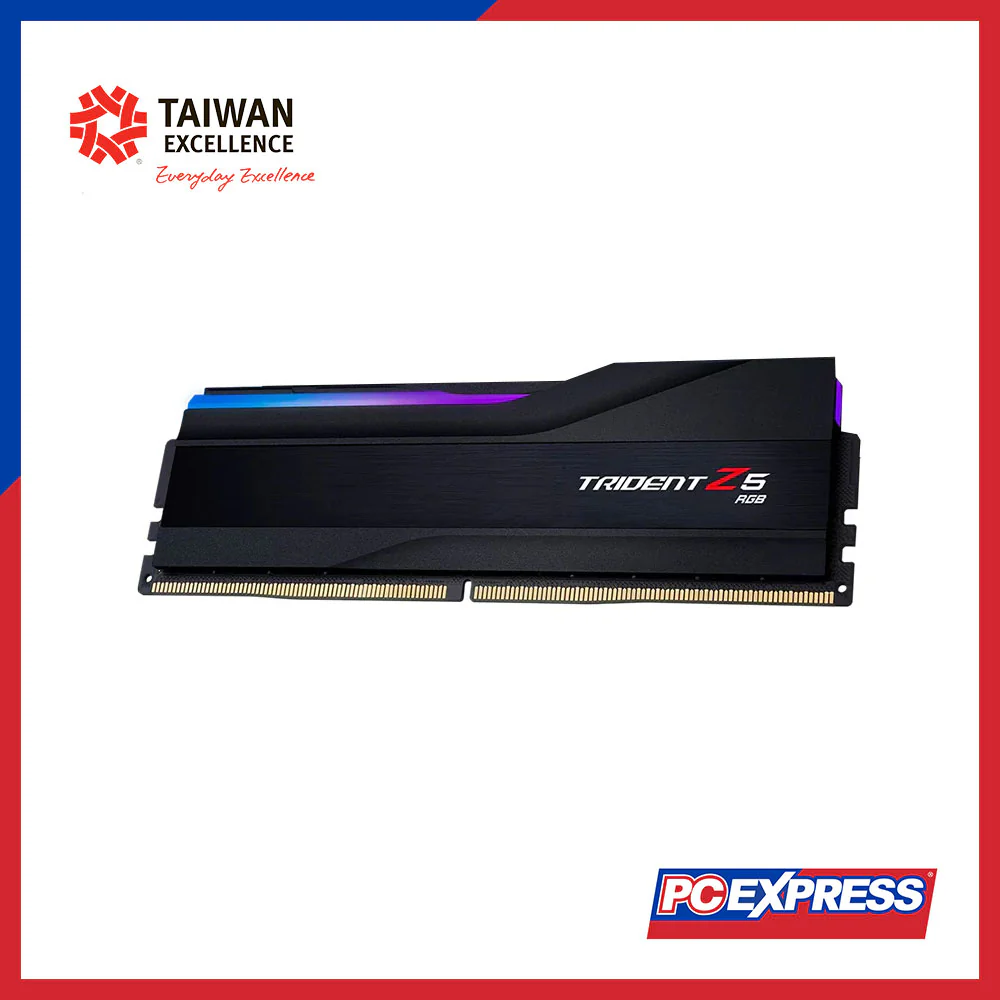 GSKILLS 32GB DDR5 6000MT/S Trident Z5 RGB (F5-6000J3636F32GX1-TZ5RK) Desktop Memory - Black - Image 2