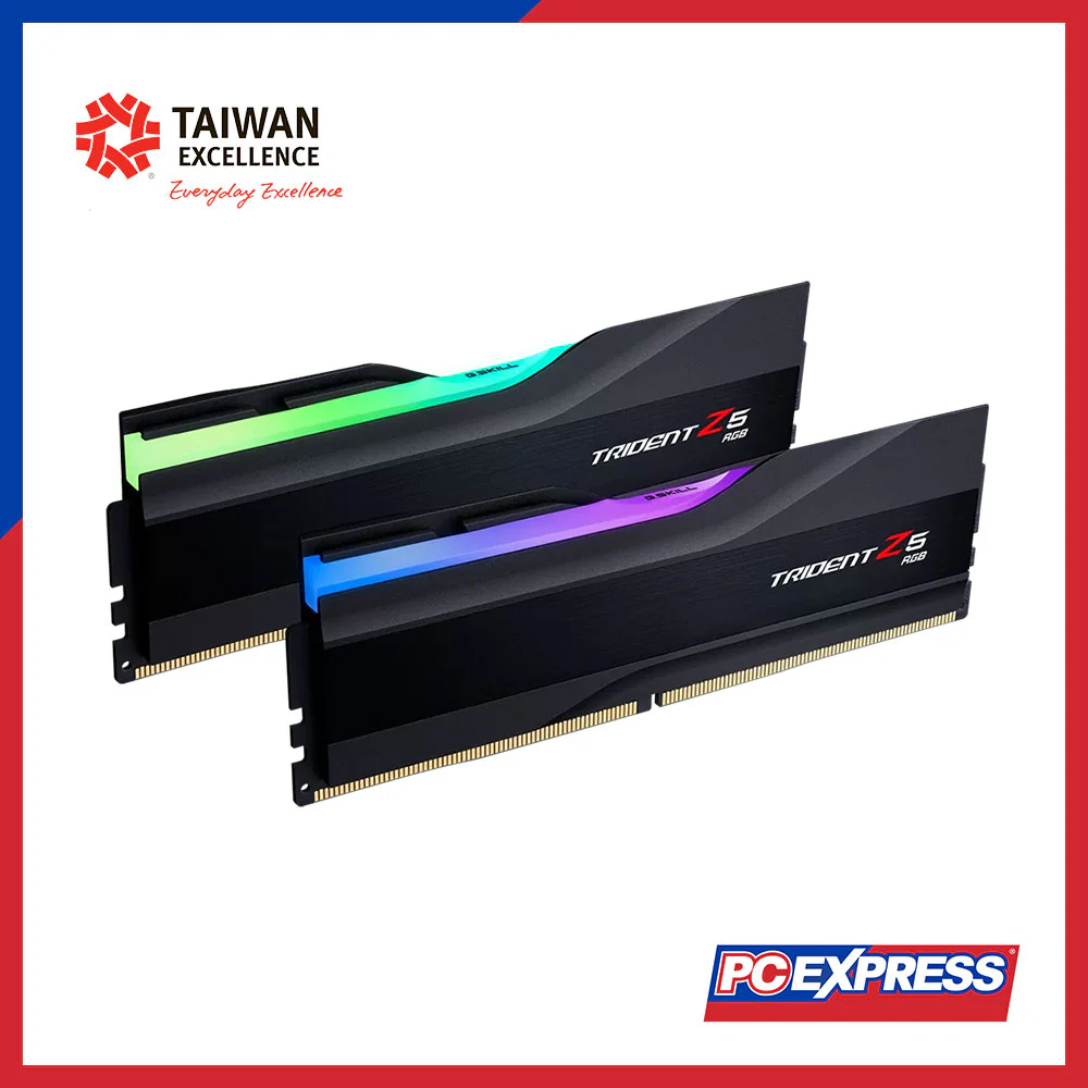 GSKILLS 64GB DDR5 6000MT/S TRIDENT Z5 RGB (F5-6000J3636F32GX2-TZ5RK) Desktop Memory - Black - Image 2