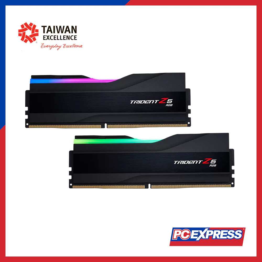 GSKILLS Trident Z5 RGB 32GB (2x 16GB) DDR5 6000MT/s Desktop Memory - Black