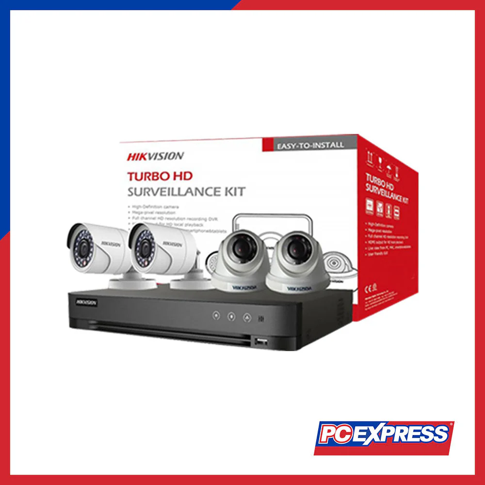 HIKVISION TVI-4CH2D2B-2MP ECO 4CH HDTVI Combo Kit