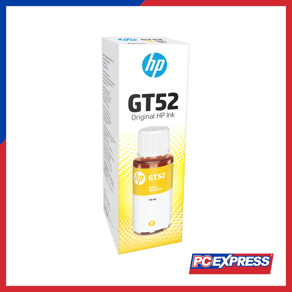 HP GT52 70-ml Yellow Original Ink Bottle