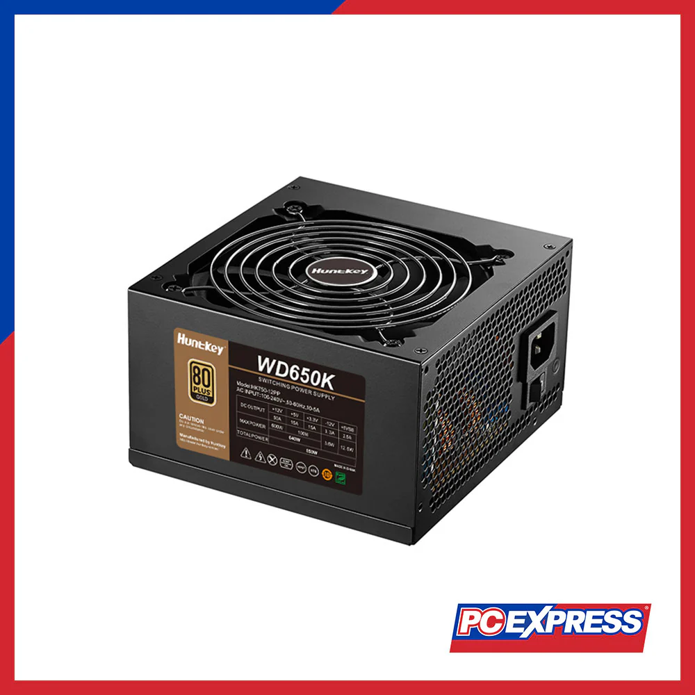 HUNTKEY WD650K 650W 80+ Gold Non-Modular Power Supply