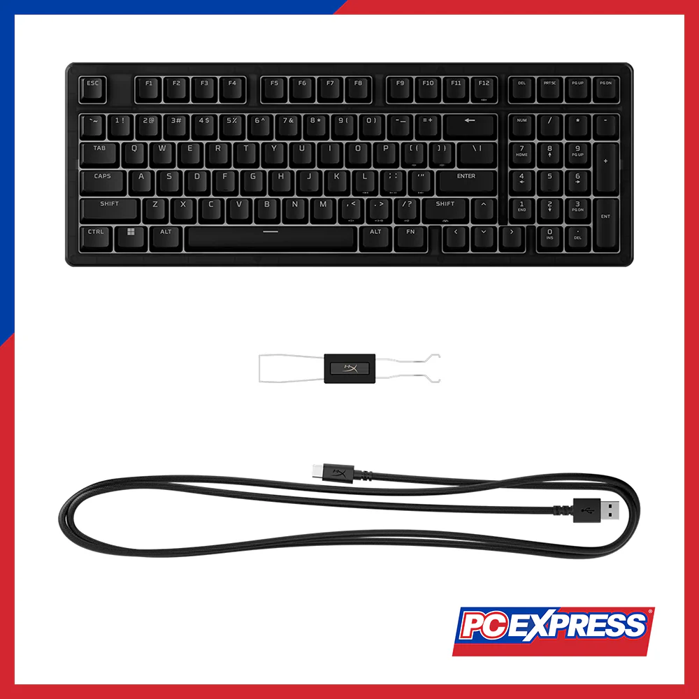 HYPERX Origins 2 1800 (B4QS4AA) Linear Red Switches RGB USB-C Wired Mechanical Gaming Keyboard - Black - Image 5
