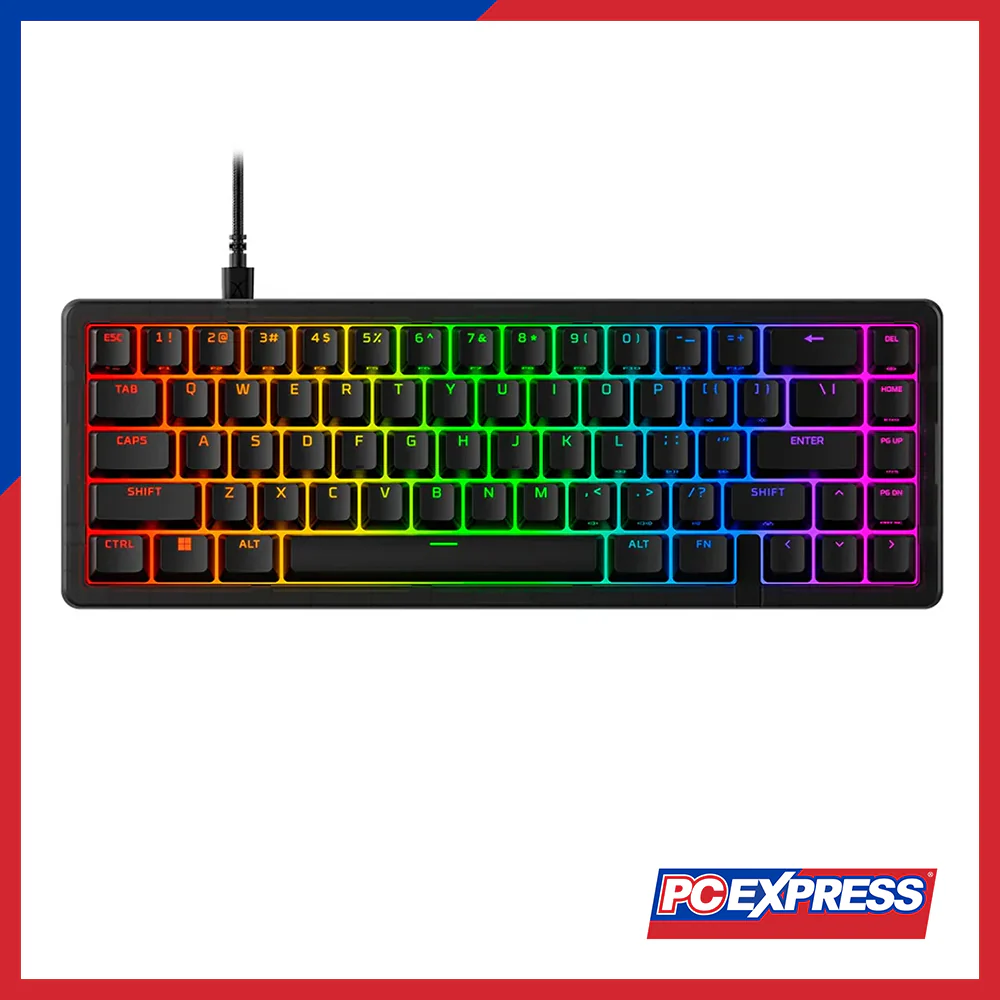HYPERX Origins 2 65 (B4QS3AA) Red Linear Switch RGB Wired Mechanical Gaming Keyboard - Black - Image 4