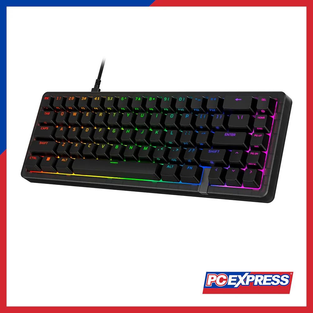 HYPERX Origins Pro 2 65 (BN7S3AA) Linear Optical Switch RGB USB-C Wired Gaming Keyboard - Black