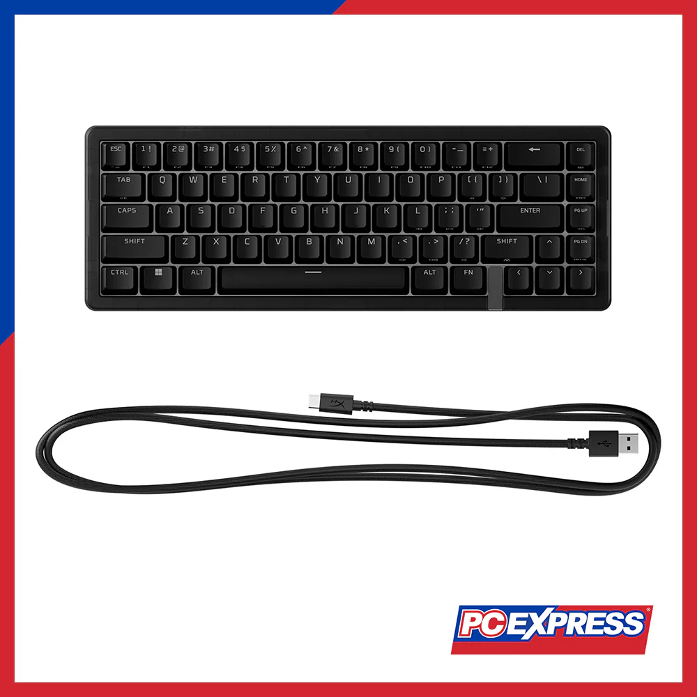 HYPERX Origins Pro 2 65 (BN7S3AA) Linear Optical Switch RGB USB-C Wired Gaming Keyboard - Black - Image 5