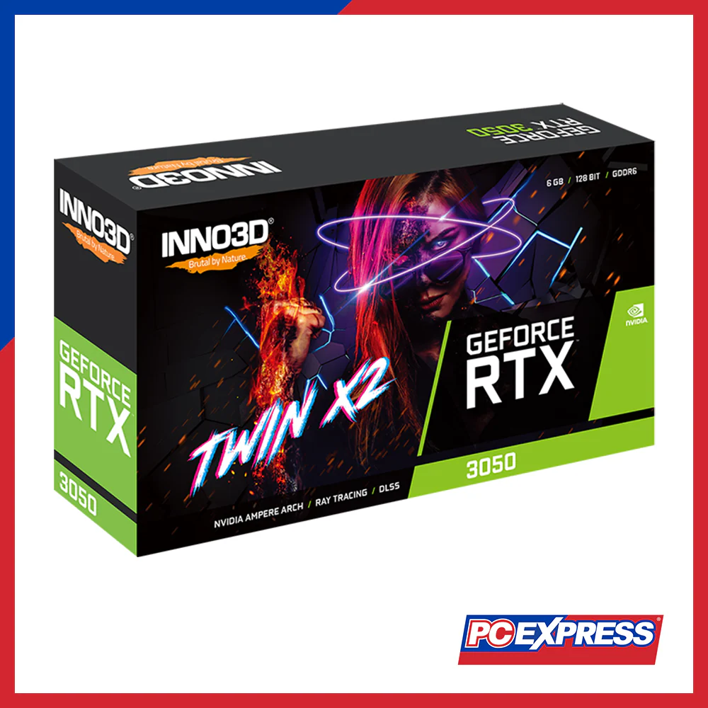 INNO3D GeForce RTX™ 3050 6GB Twin X2 (N30502-06D6-1711VA60) (N30502-06D6-1880VA60) GDDR6 96-bit Graphics Card - Image 3