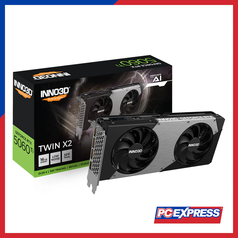INNO3D GeForce RTX™ 5060 Ti TWIN X2 16GB GDDR7 128-bit Graphics Card