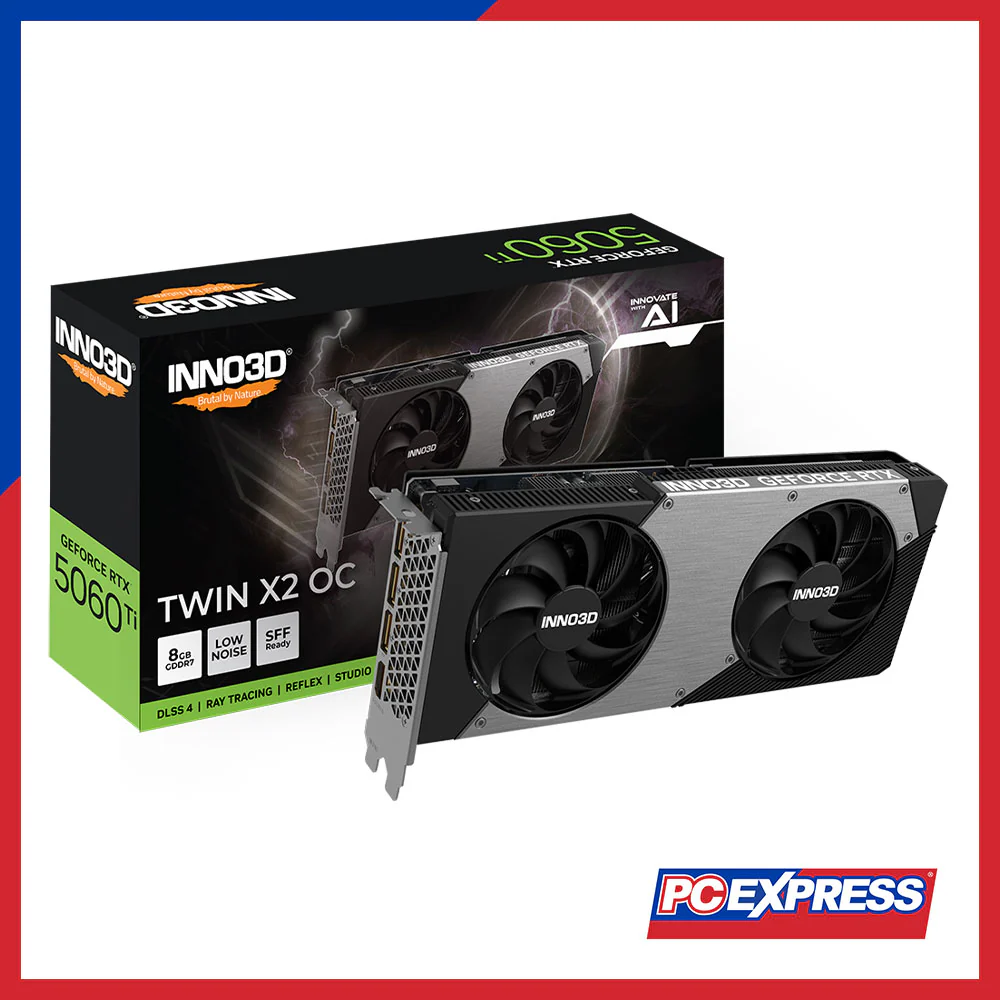 INNO3D GeForce RTX™ 5060 Ti TWIN X2 OC 8GB GDDR7 128-bit Graphics Card