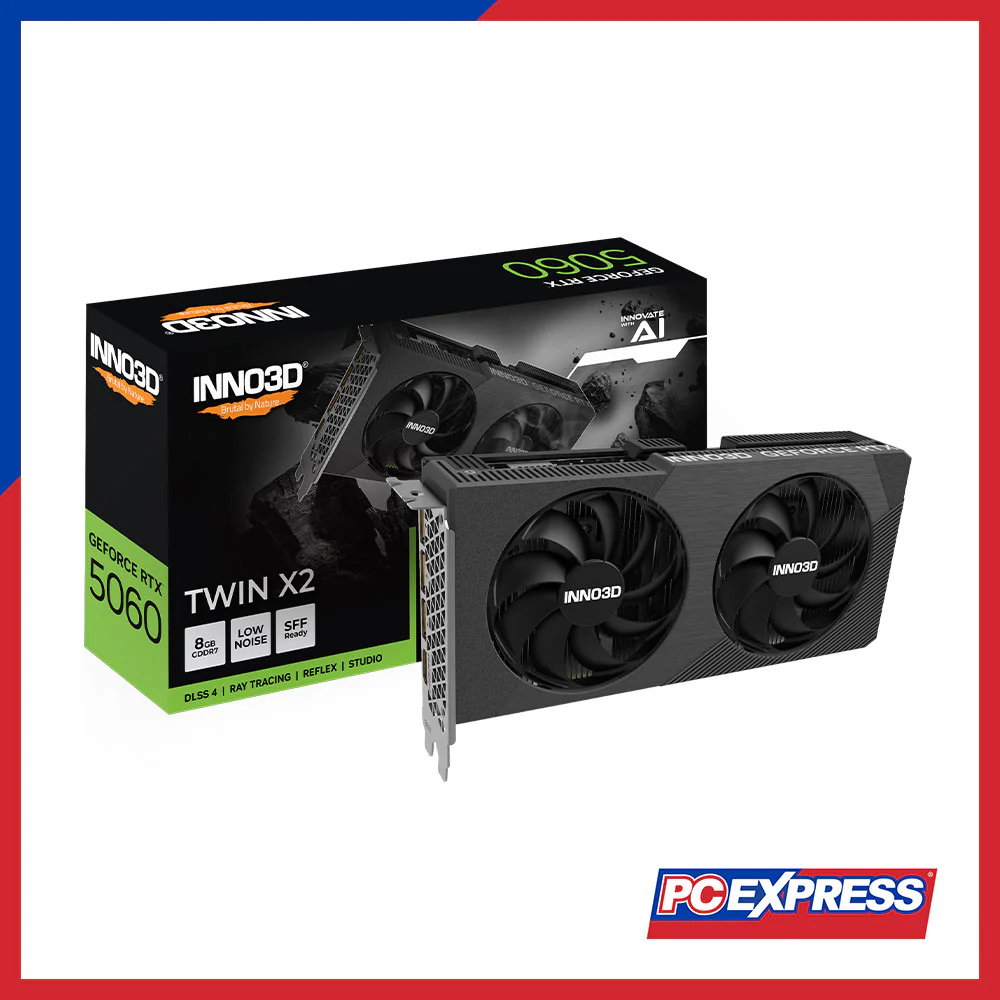 INNO3D GeForce RTX™ 5060 TWIN X2 8GB GDDR7 128-bit Graphics Card