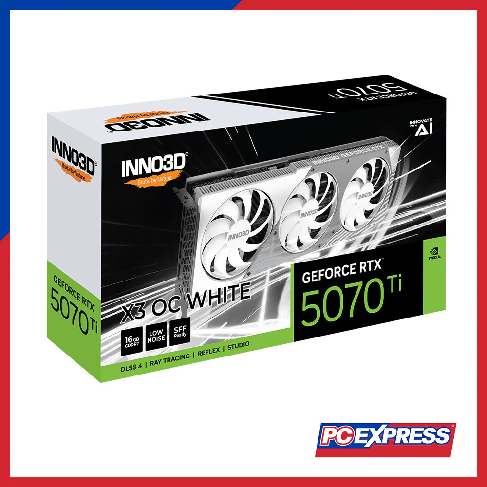 INNO3D GeForce RTX™ 5070 Ti X3 OC 16GB GDDR7 256-bit Graphics Card (White) - Image 3