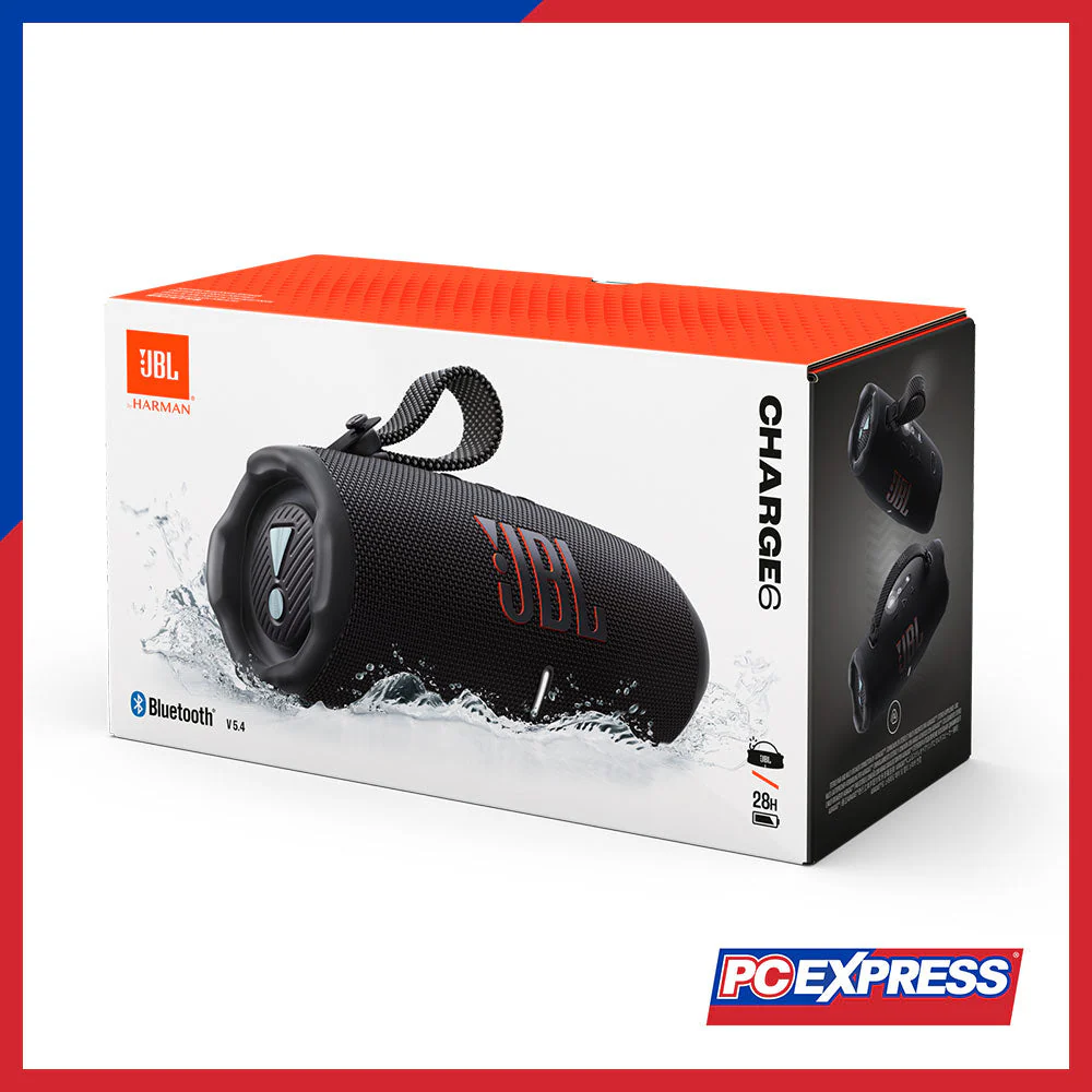 JBL Charge 6 Portable Waterproof and Drop-Proof Bluetooth Speaker - Black - Image 7