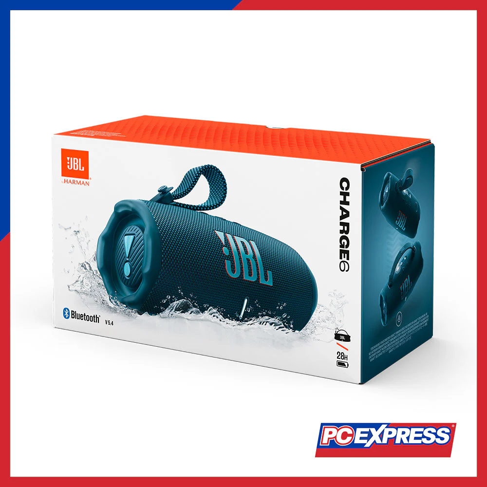 JBL Charge 6 Portable Waterproof and Drop-Proof Bluetooth Speaker - Blue - Image 14