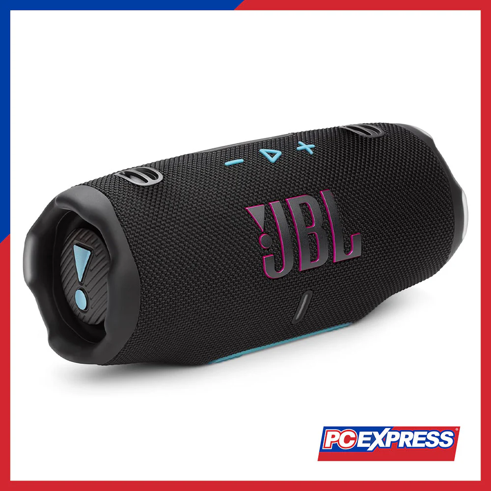 JBL Charge 6 Portable Waterproof and Drop-Proof Bluetooth Speaker - Funky Black - Image 6