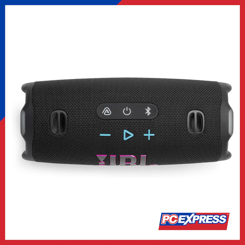 JBL Charge 6 Portable Waterproof and Drop-Proof Bluetooth Speaker - Funky Black - Image 7