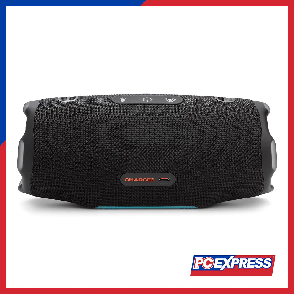 JBL Charge 6 Portable Waterproof and Drop-Proof Bluetooth Speaker - Funky Black - Image 9