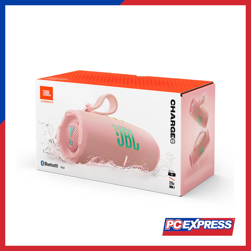 JBL Charge 6 Portable Waterproof and Drop-Proof Bluetooth Speaker - Pink - Image 14