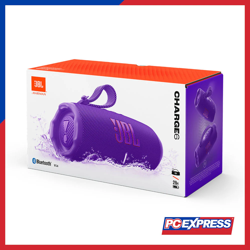 JBL Charge 6 Portable Waterproof and Drop-Proof Bluetooth Speaker - Purple - Image 14
