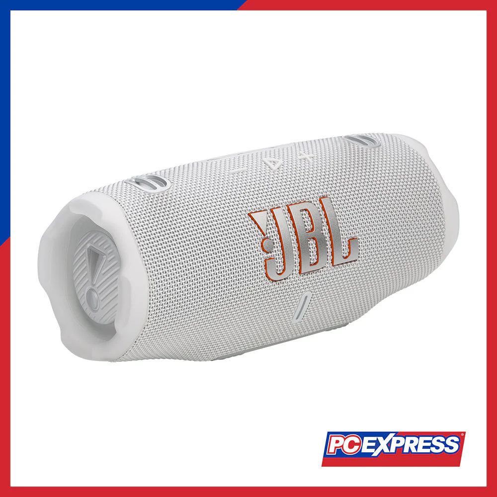 JBL Charge 6 Portable Waterproof and Drop-Proof Bluetooth Speaker - White - Image 5