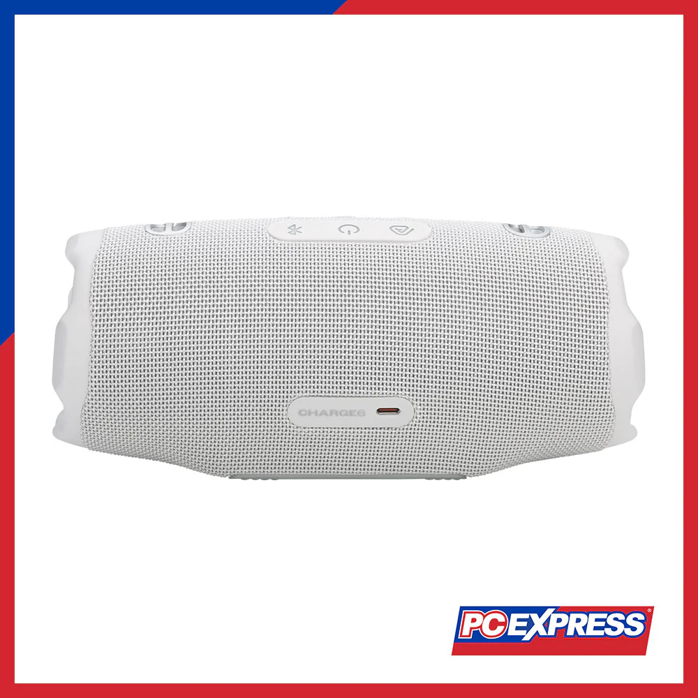 JBL Charge 6 Portable Waterproof and Drop-Proof Bluetooth Speaker - White - Image 9