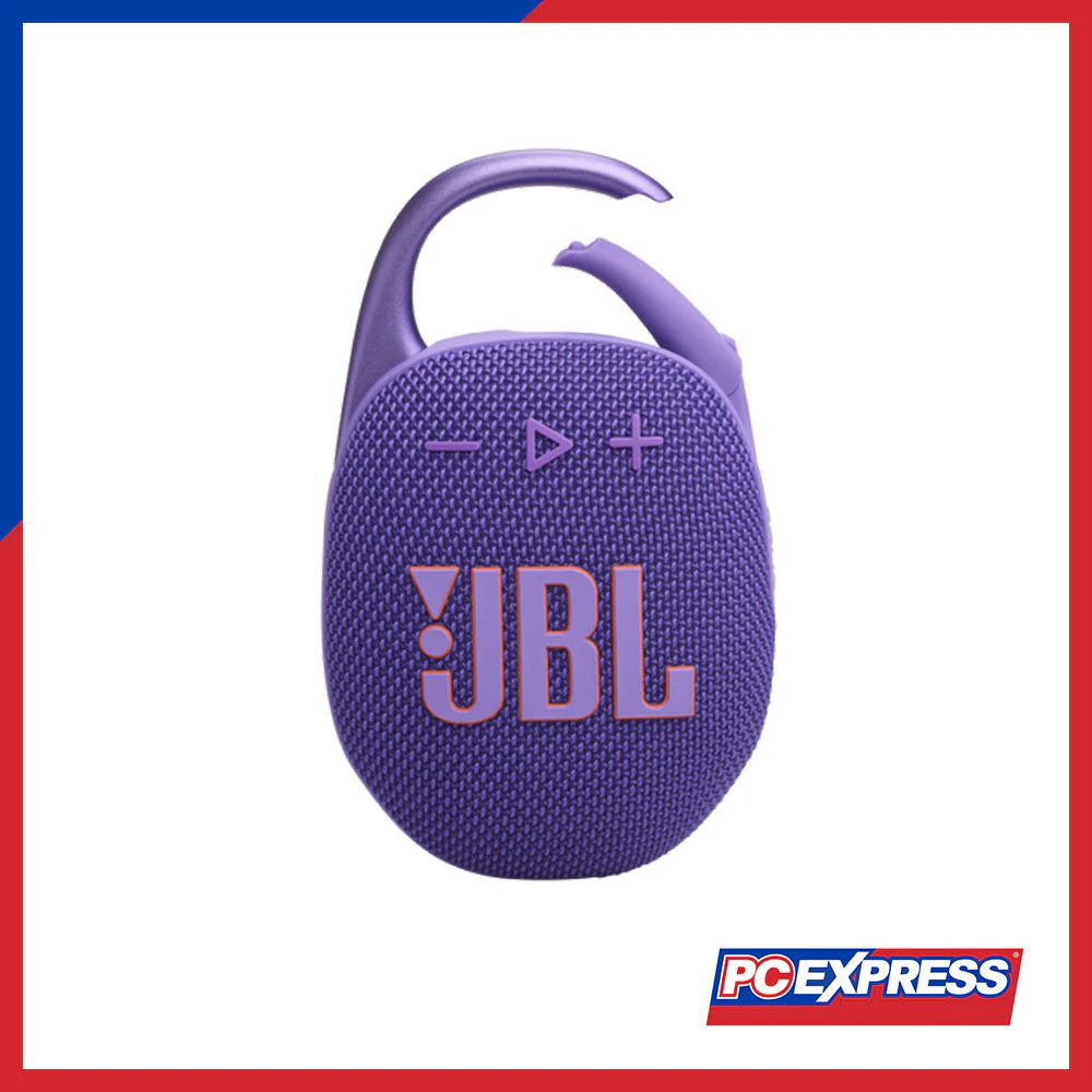 JBL Clip 5 Ultra-Portable Waterproof Bluetooth Speaker (Purple) - Image 2