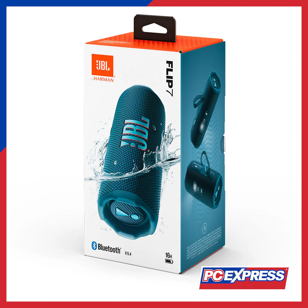 JBL Flip 7 Portable Waterproof and Drop-Proof Bluetooth Speaker - Blue - Image 7