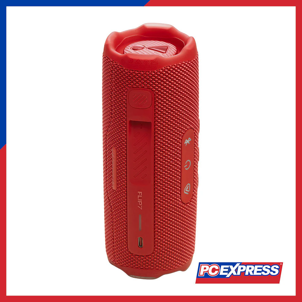 JBL Flip 7 Portable Waterproof and Drop-Proof Bluetooth Speaker - Red - Image 3