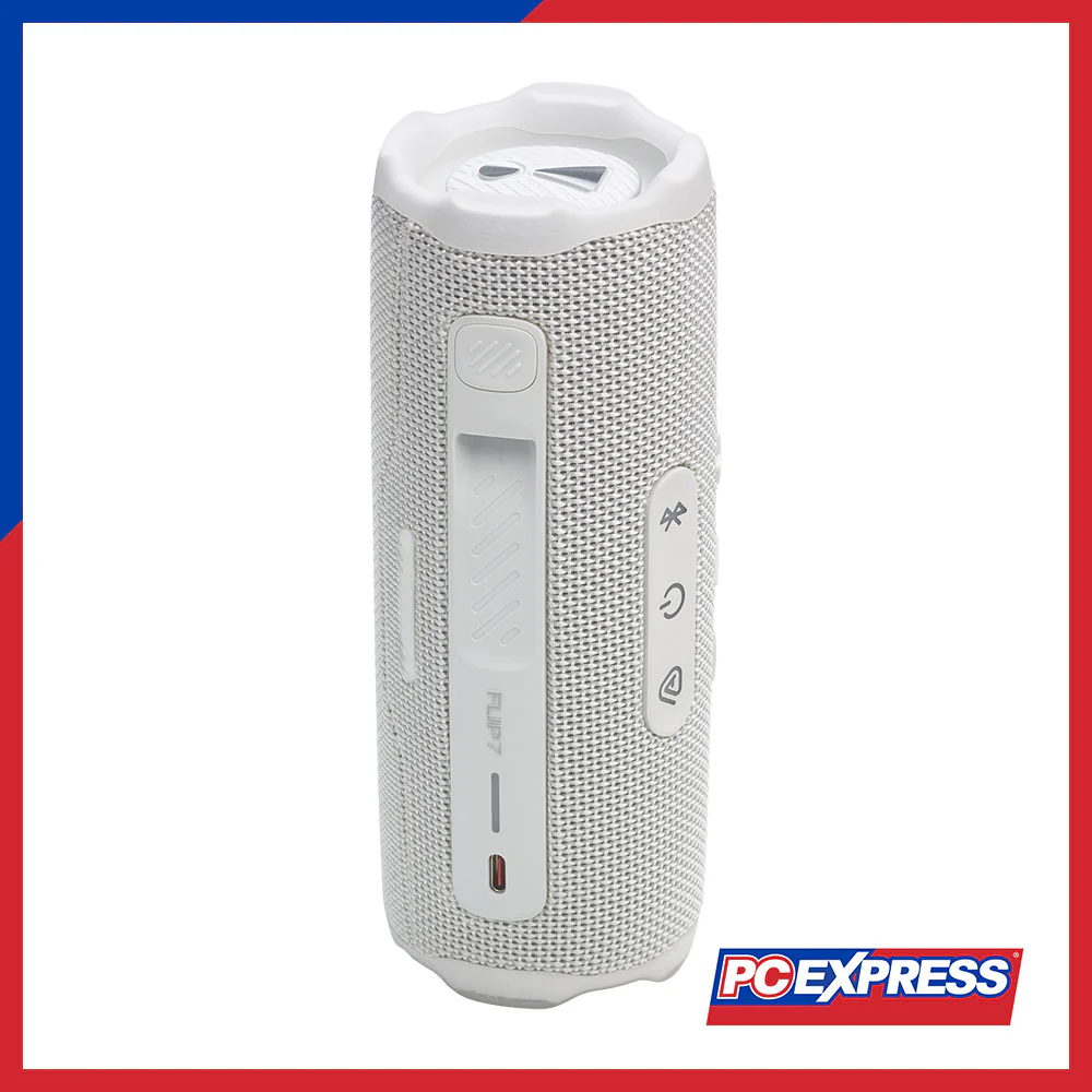 JBL Flip 7 Portable Waterproof and Drop-Proof Bluetooth Speaker - White - Image 8