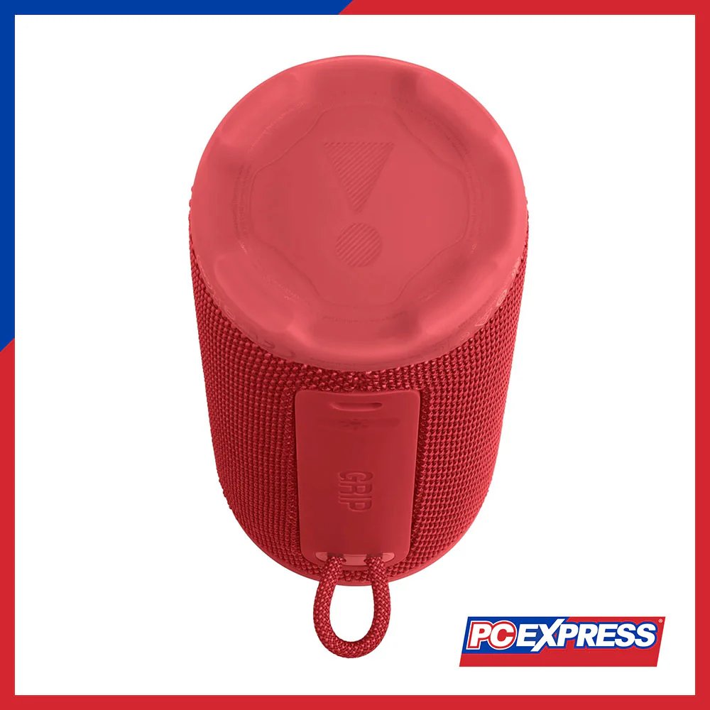 JBL Grip Compact Bluetooth Speaker with Pro Sound & Ambient Light - Red - Image 2
