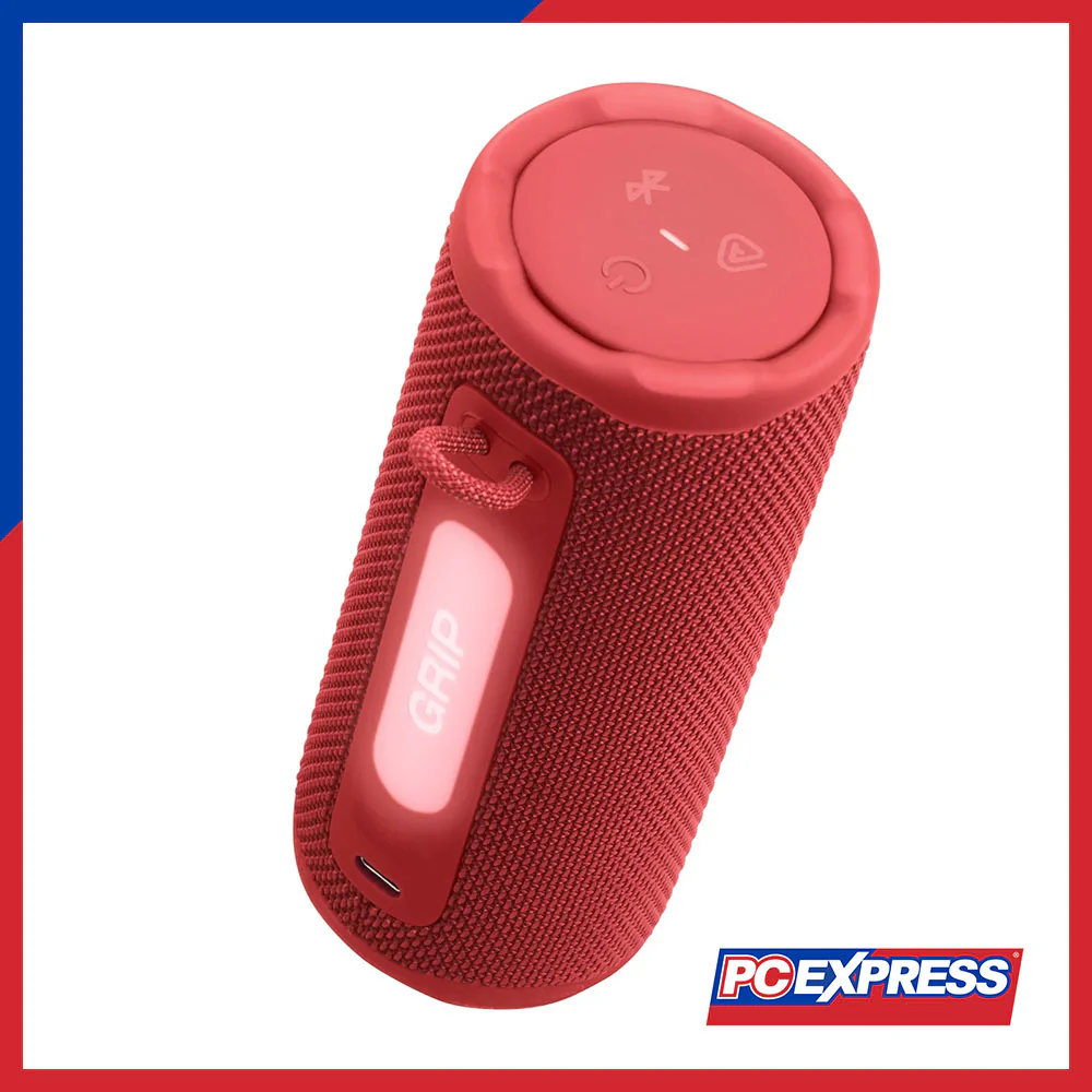JBL Grip Compact Bluetooth Speaker with Pro Sound & Ambient Light - Red - Image 6
