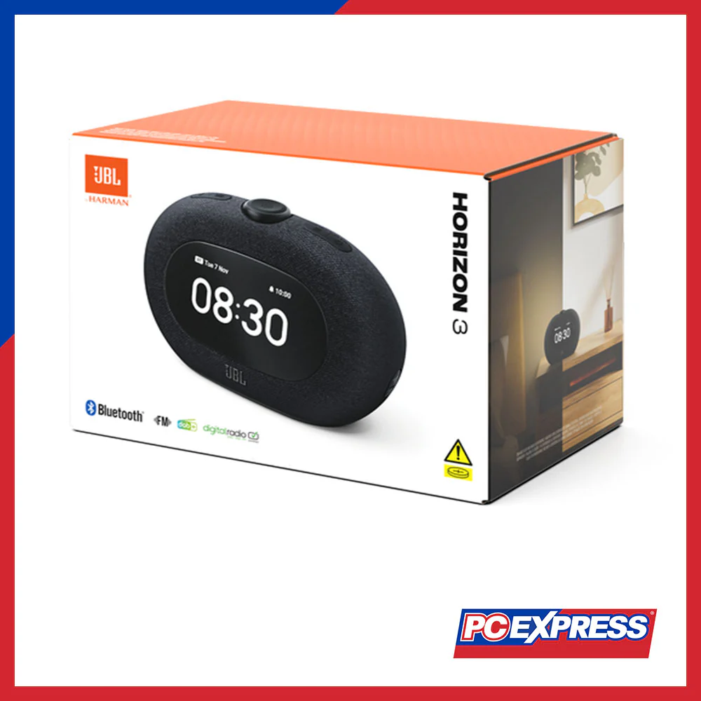 JBL Horizon 3 Portable Clock Radio Bluetooth Speaker - Black - Image 8