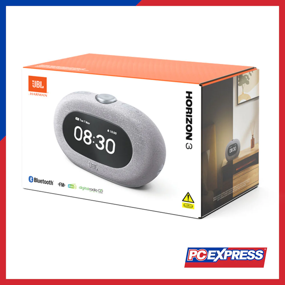 JBL Horizon 3 Portable Clock Radio Bluetooth Speaker - Grey - Image 9