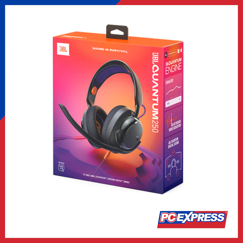 JBL Quantum 250 Wired Multiplatform Gaming Headset - Black - Image 7