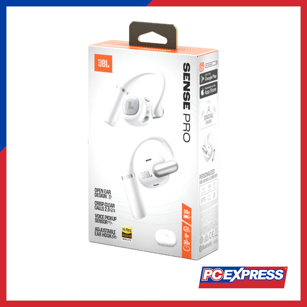 JBL Sense Pro Wireless Open-Ear Headphones - White - Image 8