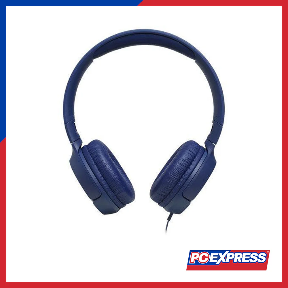 JBL Tune 500 Wired On-Ear Headphones - Blue