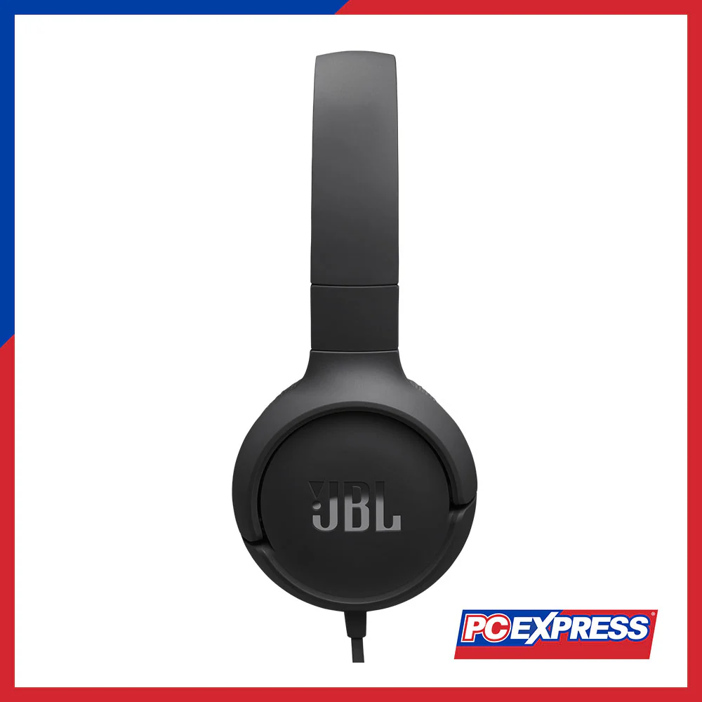 JBL Tune 520C USB-C Wired On-Ear Headphones - Black - Image 3