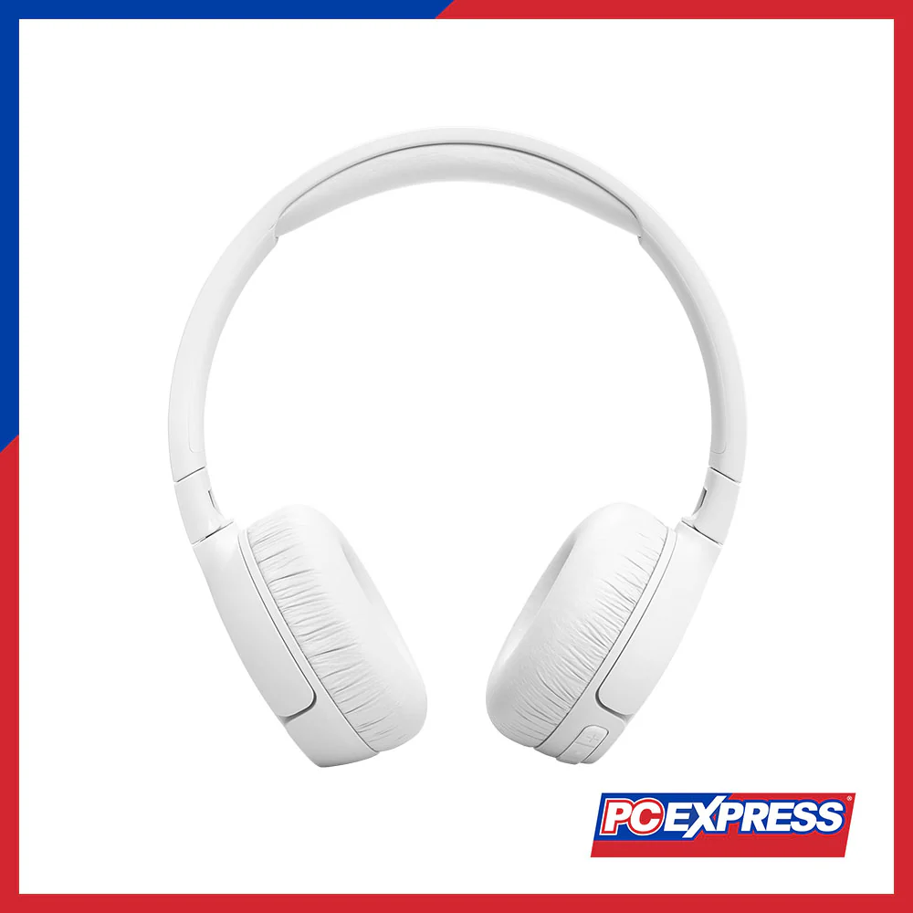 JBL Tune 670NC Adaptive Noise Cancelling Wireless On-Ear Headphones - White - Image 2
