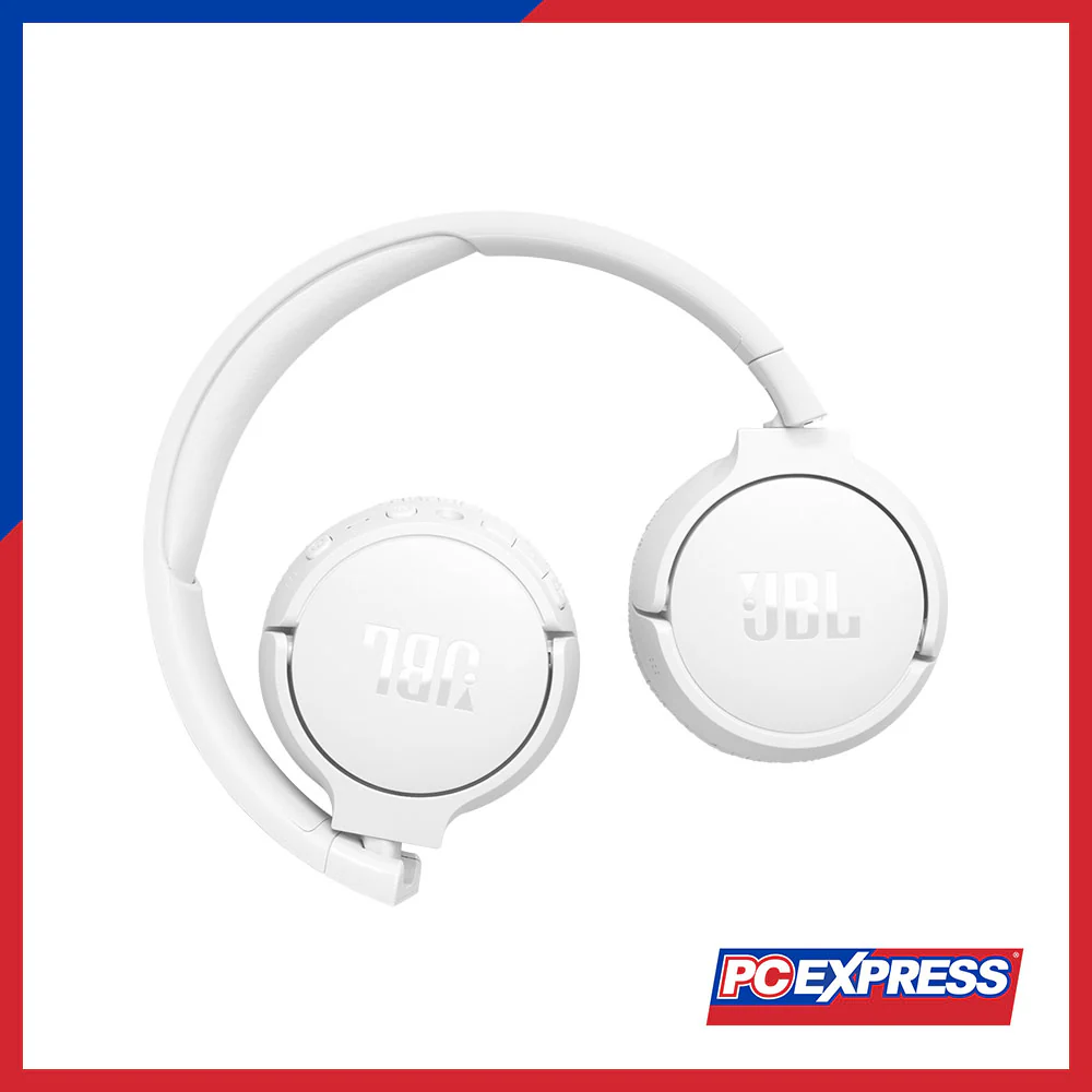 JBL Tune 670NC Adaptive Noise Cancelling Wireless On-Ear Headphones - White - Image 3