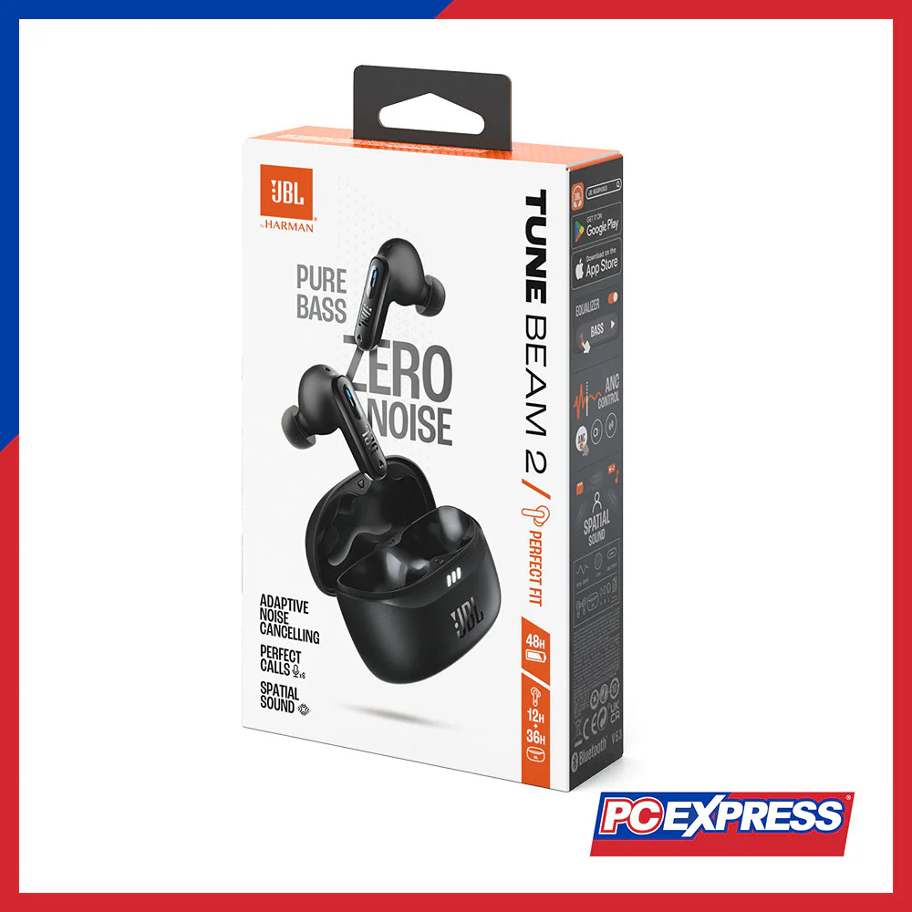 JBL Tune Beam 2 True Wireless Noise Cancelling Earbuds - Black - Image 7