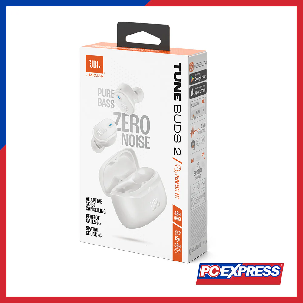 JBL Tune Buds 2 True Wireless Noise Cancelling Earbuds - White - Image 6
